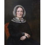 Victorian School, oil on canvas, Half length portrait of a lady, 90 x 69cm