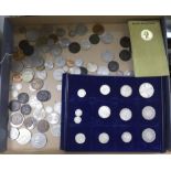 UK coins, George III to QEII including George III to Victoria crowns, halfcrowns, shillings and
