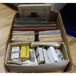 An extensive collection of cigarette cards from 1930's and later