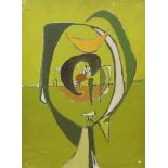 After Graham Sutherland, oil on canvas, Abstract, 52 x 39cm, unframed