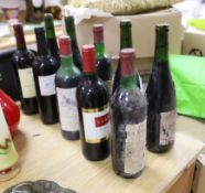Ten various bottles of wine to include Chateau La Tour Seran 1981 (2), Chateau Du Chay 1981, Domaine