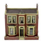 'Rocking Villa': A Victorian furnished dolls’ house, circa 1880, modelled as a double-fronted