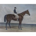 Duncan after Hancock, coloured aquatint, 'Cotherstone, Winner of the Derby Stakes at Epsom 1843',