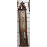 An Admiral Fitzroy oak cased barometer, 117cm Ivory submission reference: LDTFPXB1