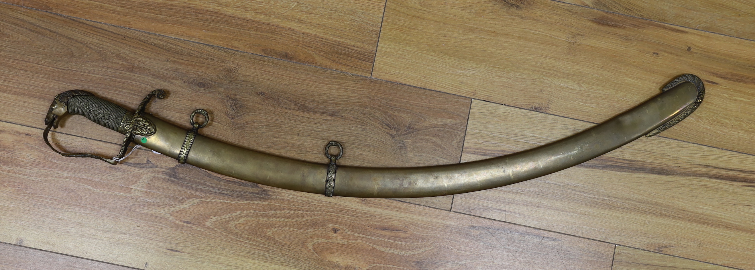 A reproduction 1796-pattern light cavalry sabre, 91cm long