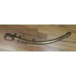 A reproduction 1796-pattern light cavalry sabre, 91cm long
