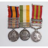 Victoria and Edward VII military medals to: 2733 PTE. F. NORGATE DEVON REGT. including IGSM with