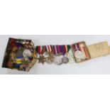 A quantity of medals relating predominantly to WWII
