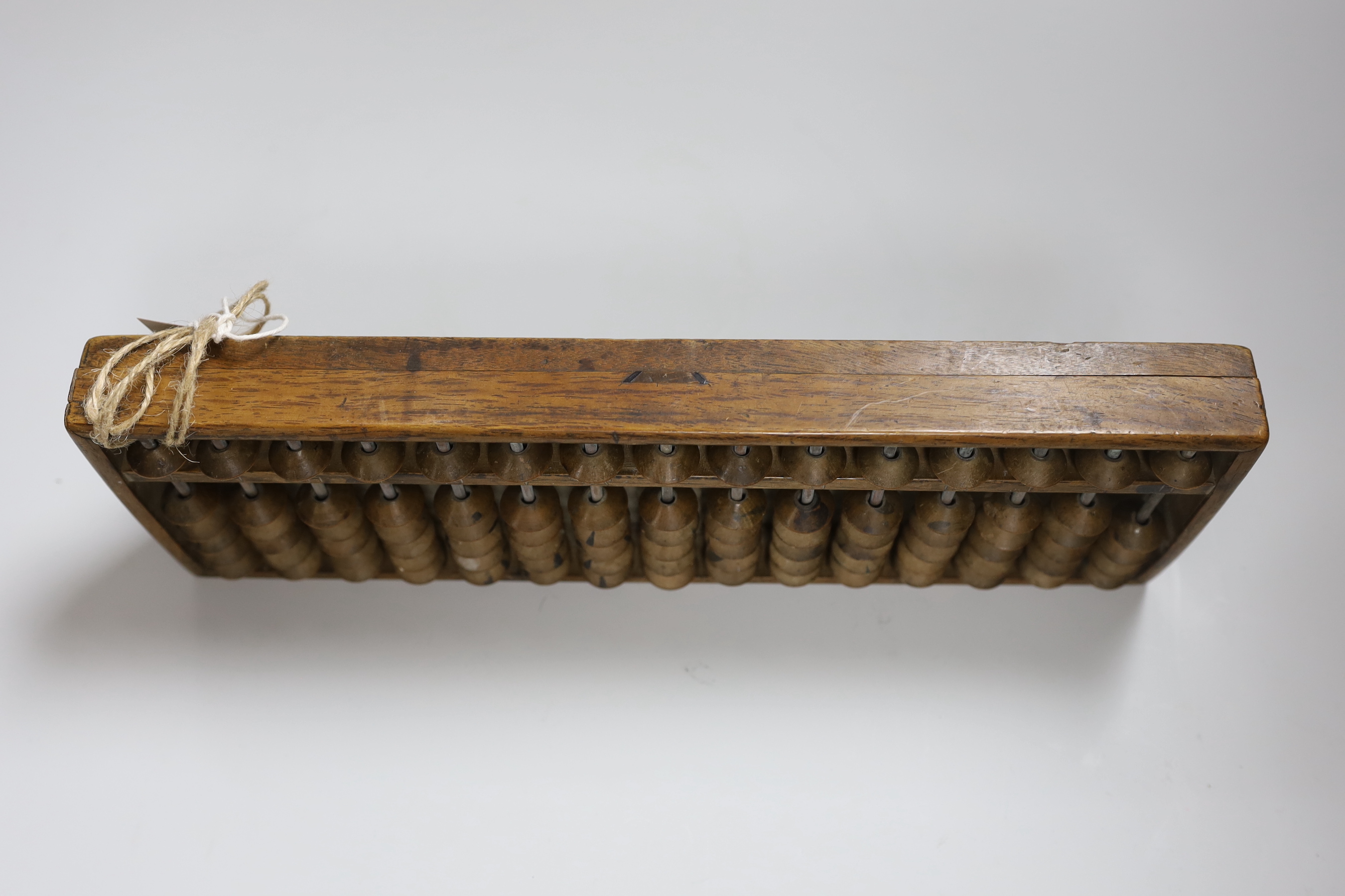 A Chinese abacus, 34cm long - Image 2 of 3