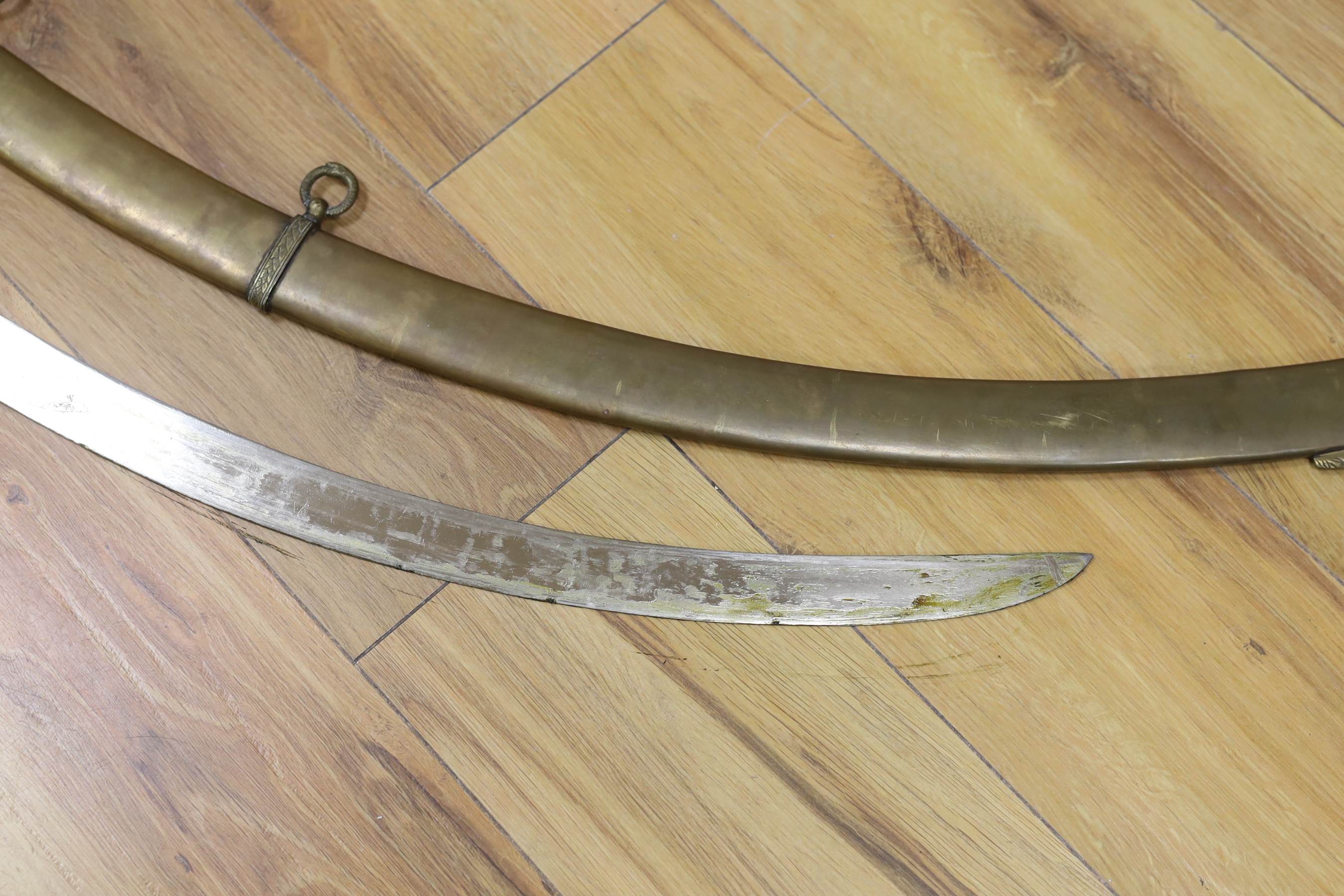 A reproduction 1796-pattern light cavalry sabre, 91cm long - Image 6 of 6