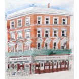 Paul Hogarth (1917-2001), watercolour, 'Marylebone Pub, York Street', signed in pencil and dated '