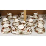 A small collection Royal Albert Old Country Roses tea / dinner wares