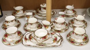 A small collection Royal Albert Old Country Roses tea / dinner wares