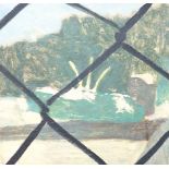 Gary Neil McDonald (b.1978), oil on panel, 'Wire Fence', R.A. Summer Exhibition 2002 label verso, 29