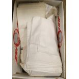 Seven pairs of 20th century unused Irish linen and cotton sheets