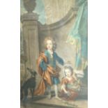 Smith after Kneller, pair of coloured aquatints, 'The Lord Buckhurst and Lady Mary Sackvil, his