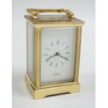 A St James carriage timepiece, 12cm high