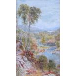 Ebenezer Wake Cooke (1844-1926), pair of watercolours, River landscapes, signed and dated '98, 22