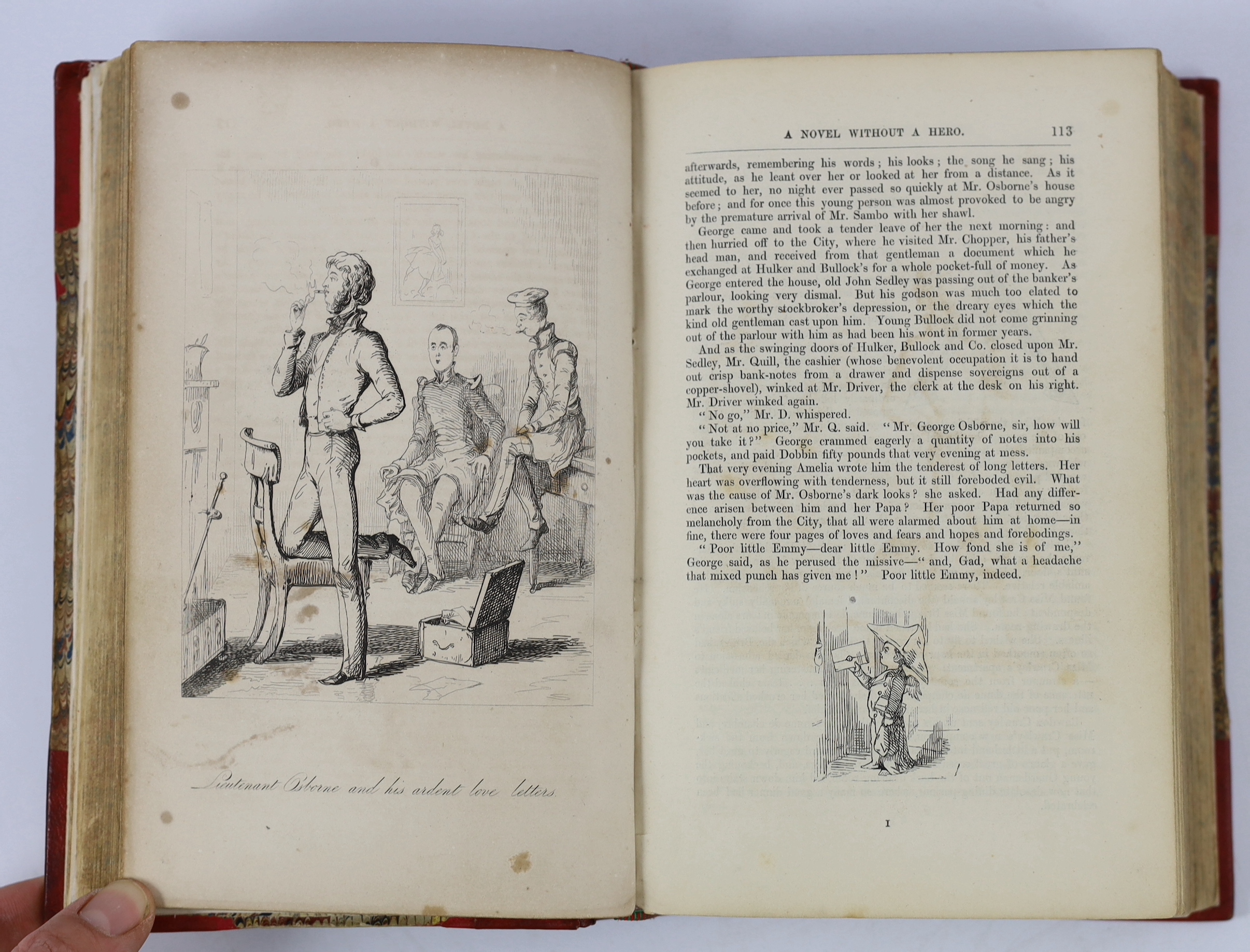 ° ° Thackeray, William Makepeace - Vanity Fair. A novel without a hero. First Edition. pictorial - Image 3 of 4