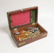 Mixed jewellery and watches including two fob seals, pocket watch, lockets, necklaces etc.