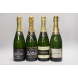 Four bottles of Champagne: 2004 Vintage Moet and Chandon, Laurent- Perrier, Brut Maison Fondee 1812,