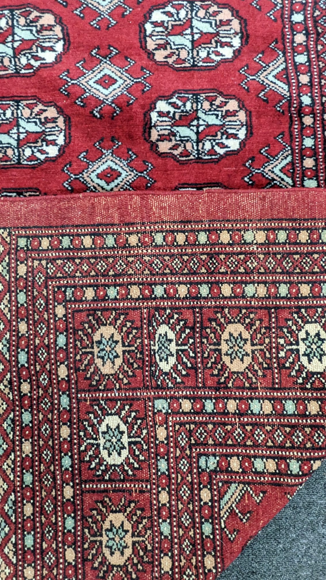 A Bokhara red ground carpet, 280 x 194cm - Image 2 of 2