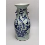 A 19th century Chinese celadon glazed vase, 42cm