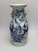 A 19th century Chinese celadon glazed vase, 42cm
