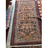 An Afghan geometric rug, 190 x 99cm