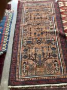 An Afghan geometric rug, 190 x 99cm