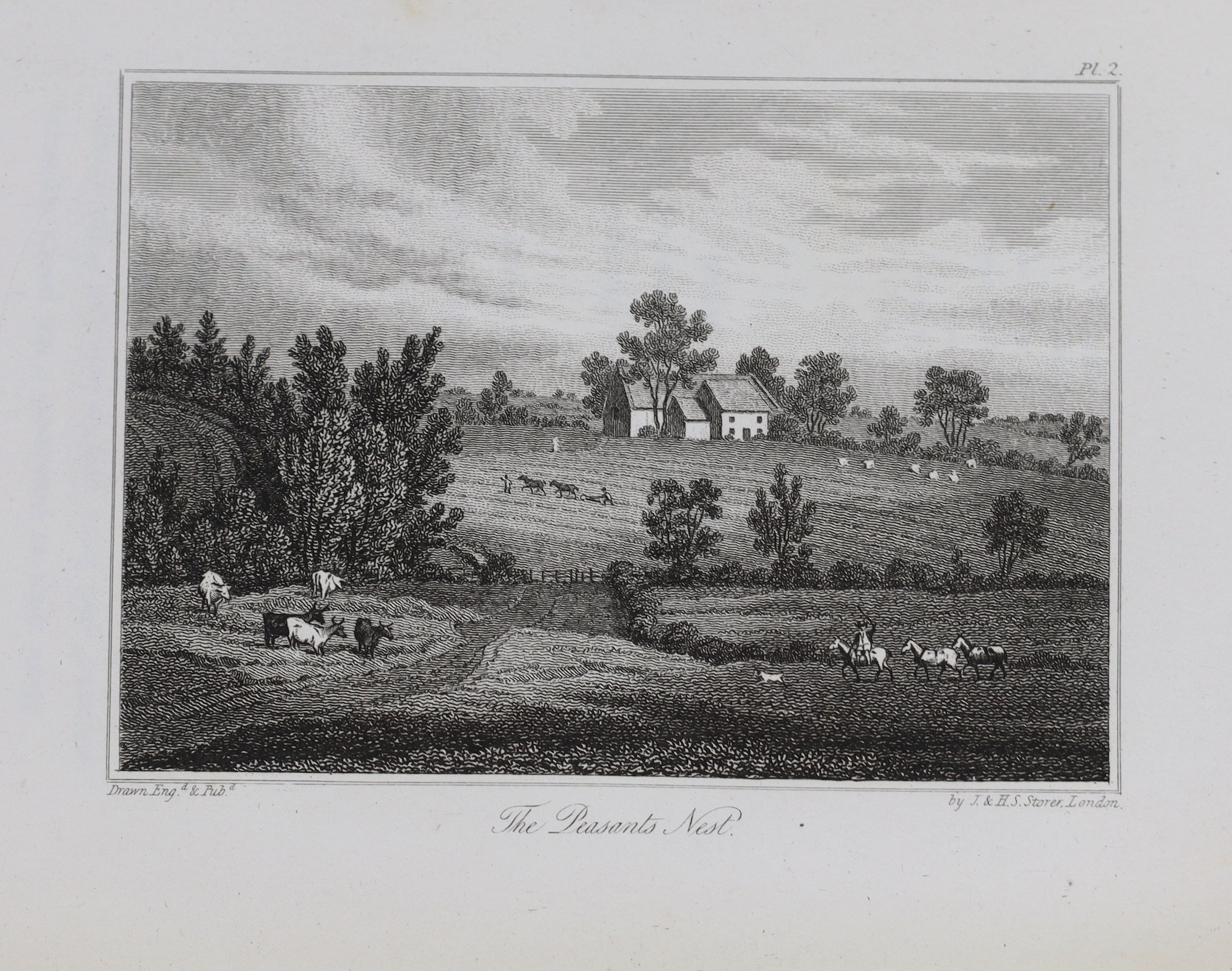 ° ° BUCKS: (Storer, James) The Rural Walks of Cowper; displayed in a series of views near Olney, - Image 2 of 5