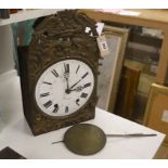 A late 18th century French clock, dial and movement only