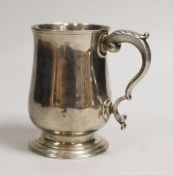 A late George III silver tankard, London 1820 by William Bateman, with later presentation