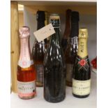 A mixed lot of various champagnes and sparkling wines