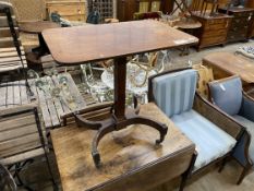 A Regency rectangular mahogany occasional table, width 71cm, depth 45cm, height 72cmNB: From the