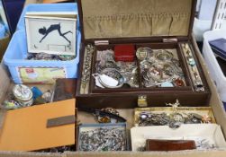 A large quantity of assorted Victorian and later jewellery etc. including silver brooch, micro