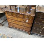 A George III mahogany chest, width 95cm, depth 52cm, height 81cm