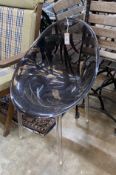A Philippe Starck Mr Impossible chair, width 54cm, height 84cm