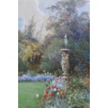 Thomas William Cole (1857-1953), watercolour, 'The Artist's Garden, Pengwern, Weschman, Slough',