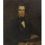 John Ainslie (1803-1869), oil on canvas, Half length self portrait, 35 x 30cm