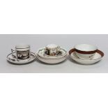 A selection of 18th and 19th century Continental porcelain teaware