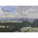 Edward Loxton-Knight (1905-1993), woodblock print, 'The Vale of Pewsey', signed in pencil, 1/35,