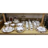 A Royal Albert Old Country Roses dinner and tea service, settings for twelve