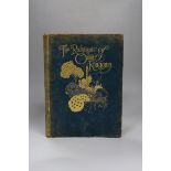 ° ° The Rubaiyat of Omar Khayyam, a blue leather bound volume, with coloured plates and