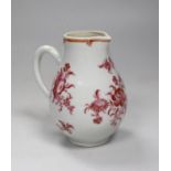 A Chinese Export porcelain sparrow beak milk jug, 11cm high