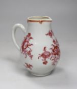 A Chinese Export porcelain sparrow beak milk jug, 11cm high