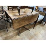 A Regency mahogany Pembroke breakfast table, width 89cm, depth 57cm, height 73cmNB: From the