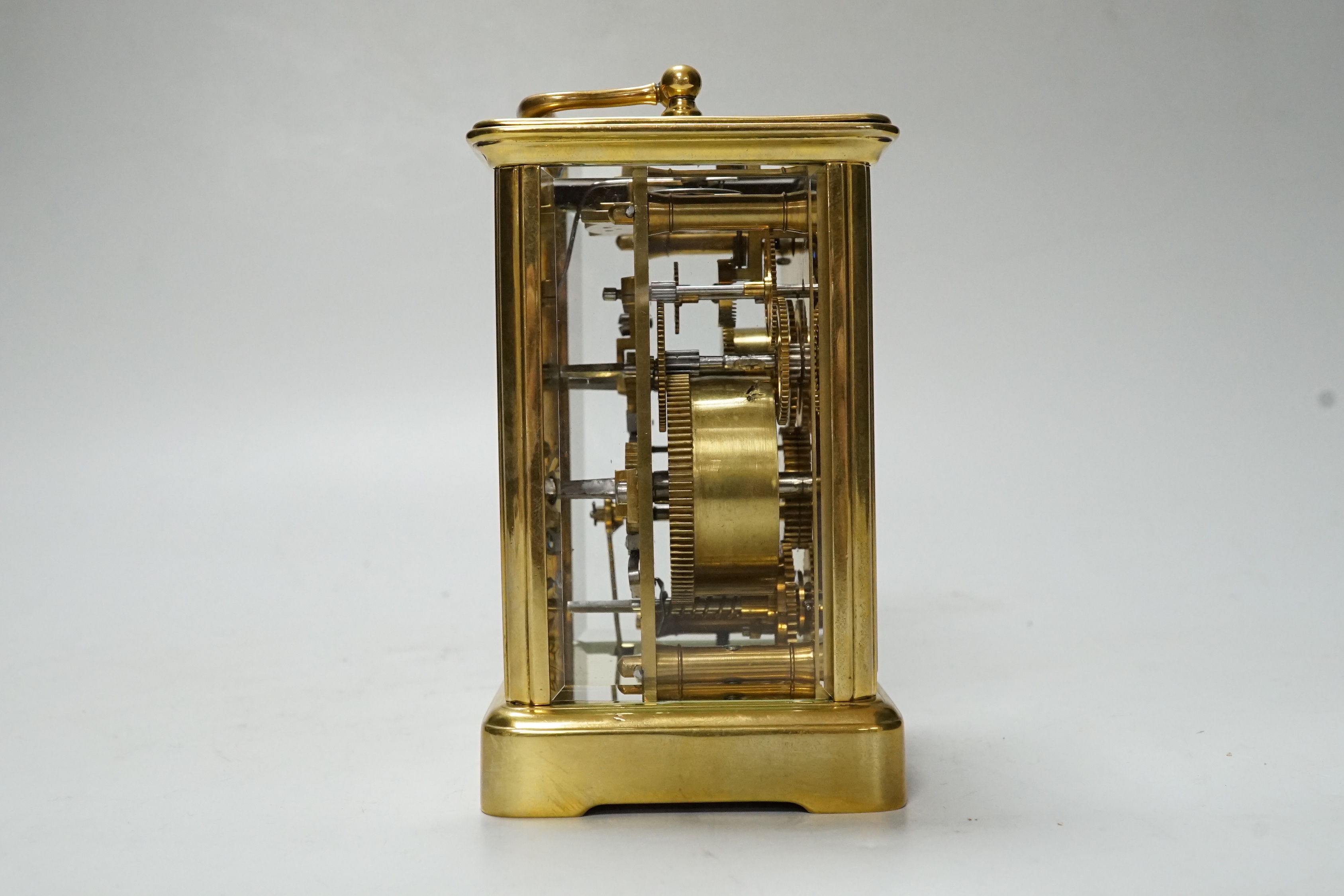 A cased carriage timepiece with alarm - Image 2 of 4