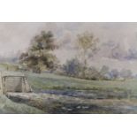 Thomas Churchyard (1798-1865), watercolour, 'On the River Colne, Essex', inscribed verso, 19 x 29cm