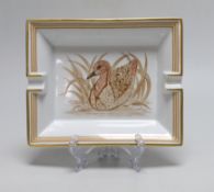 A boxed Hermes 'duck' ash tray, 19.5cm wide